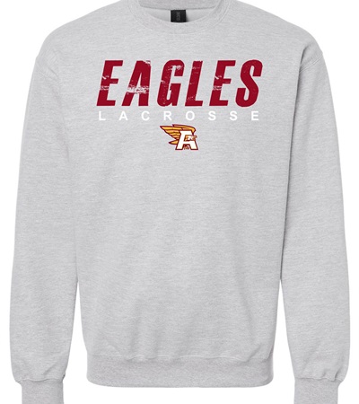 AHS Lacrosse Sport Grey Crew Neck - Orders due Wednesday, March 13, 2024